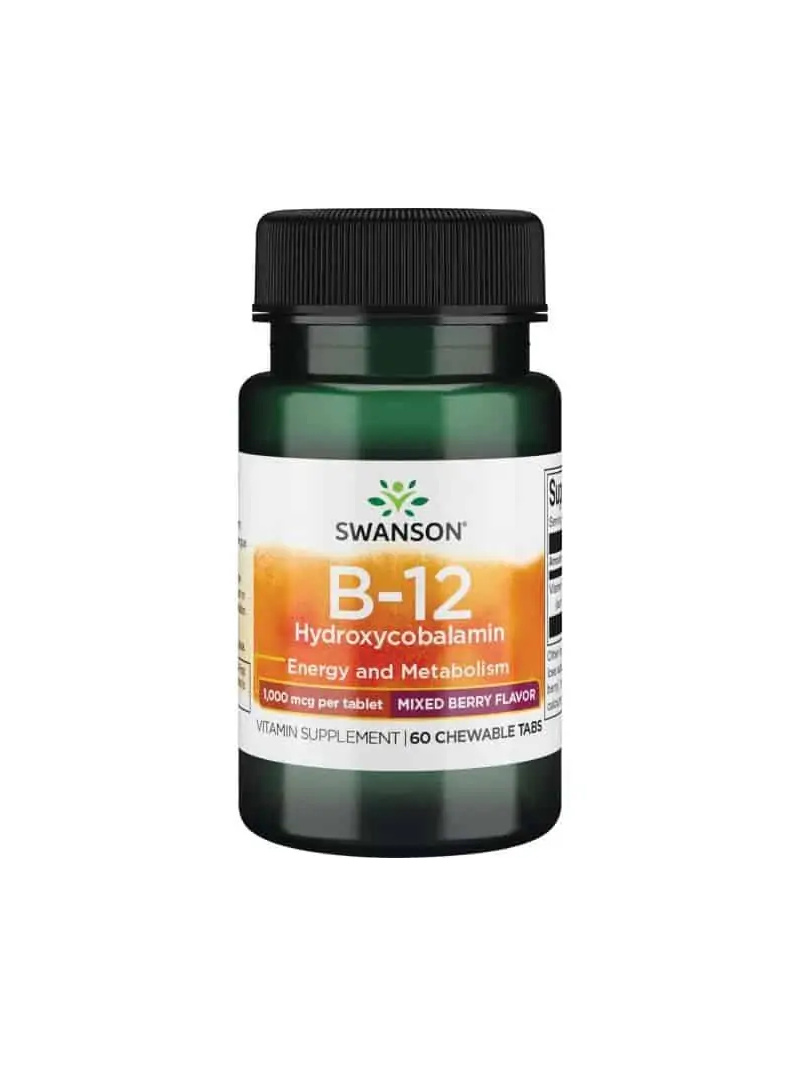 SWANSON Vitamín B-12 (Hydroxykobalamín) 60 sublingválnych tabliet