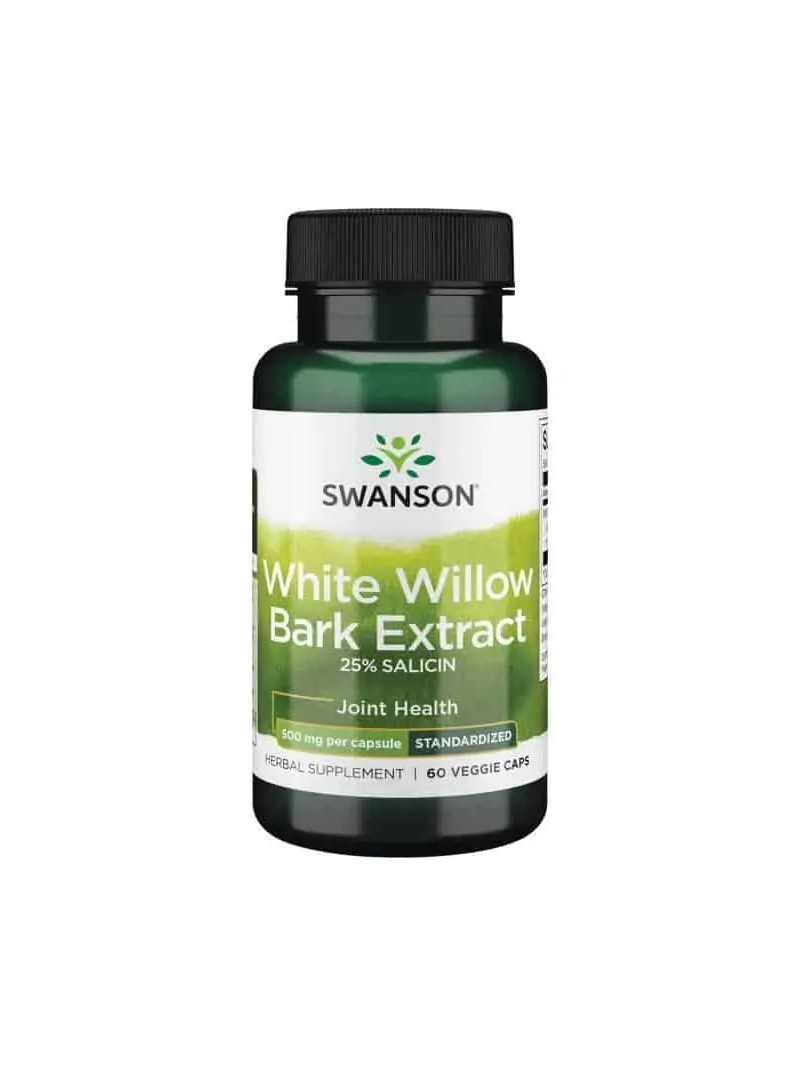 Výťažok z kôry bielej vŕby SWANSON (Salicin) 60 vegetariánskych kapsúl