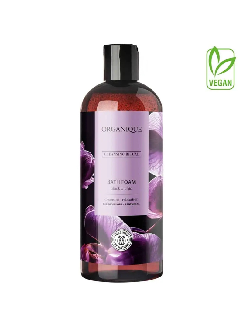 ORGANIQUE Pena do kúpeľa (Relaxačná pena do kúpeľa) Čierna orchidea 400ml