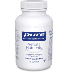 PURE ENCAPSULATIONS Prenatálne živiny (vitamíny pre tehotné ženy) 60 vegánskych kapsúl