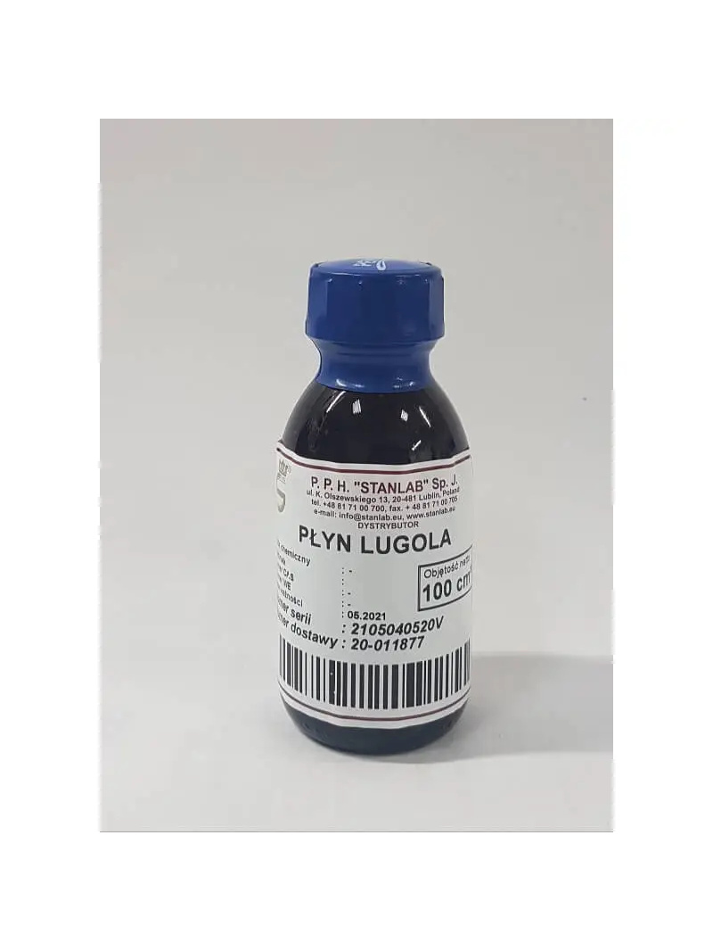 STANLAB Lugolov roztok (vodný roztok jódu v jodidu draselnom) 0,5% 100ml