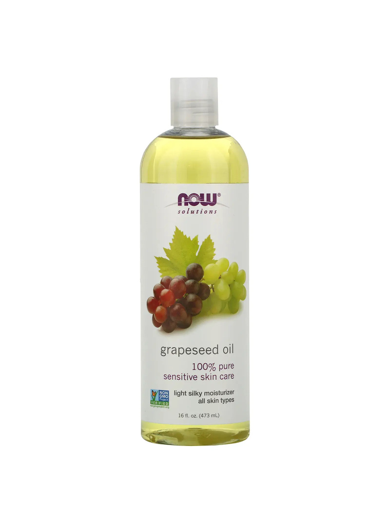 NOW SOLUTIONS Čistý hroznový olej 437 ml