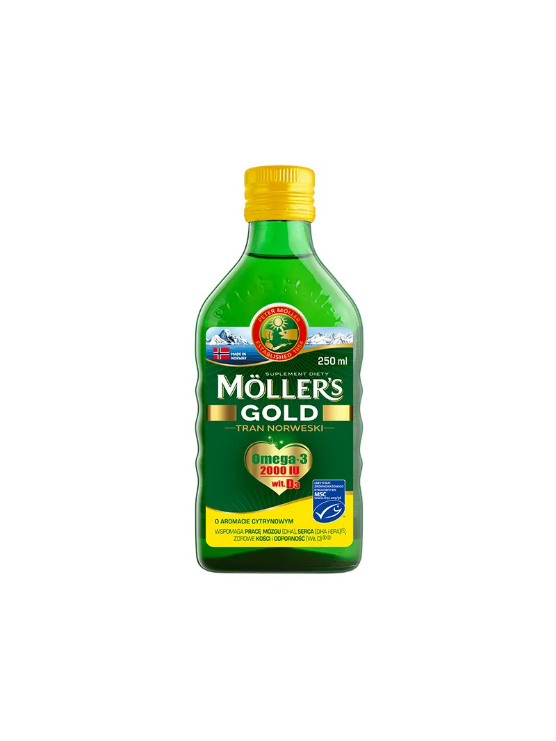 MOLLERS GOLD Nórsky olej z tresčej pečene 250ml Citrón