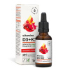 AURA HERBALS Vitamín D3 + K2MK7 2000 IU + Extrakt z kurkumy 30 ml