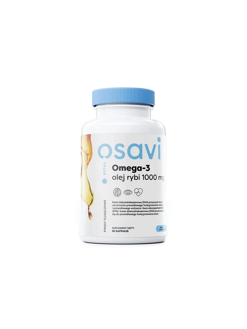 OSAVI Omega-3 Rybí olej 1000mg 60 gélových kapsúl Citrón
