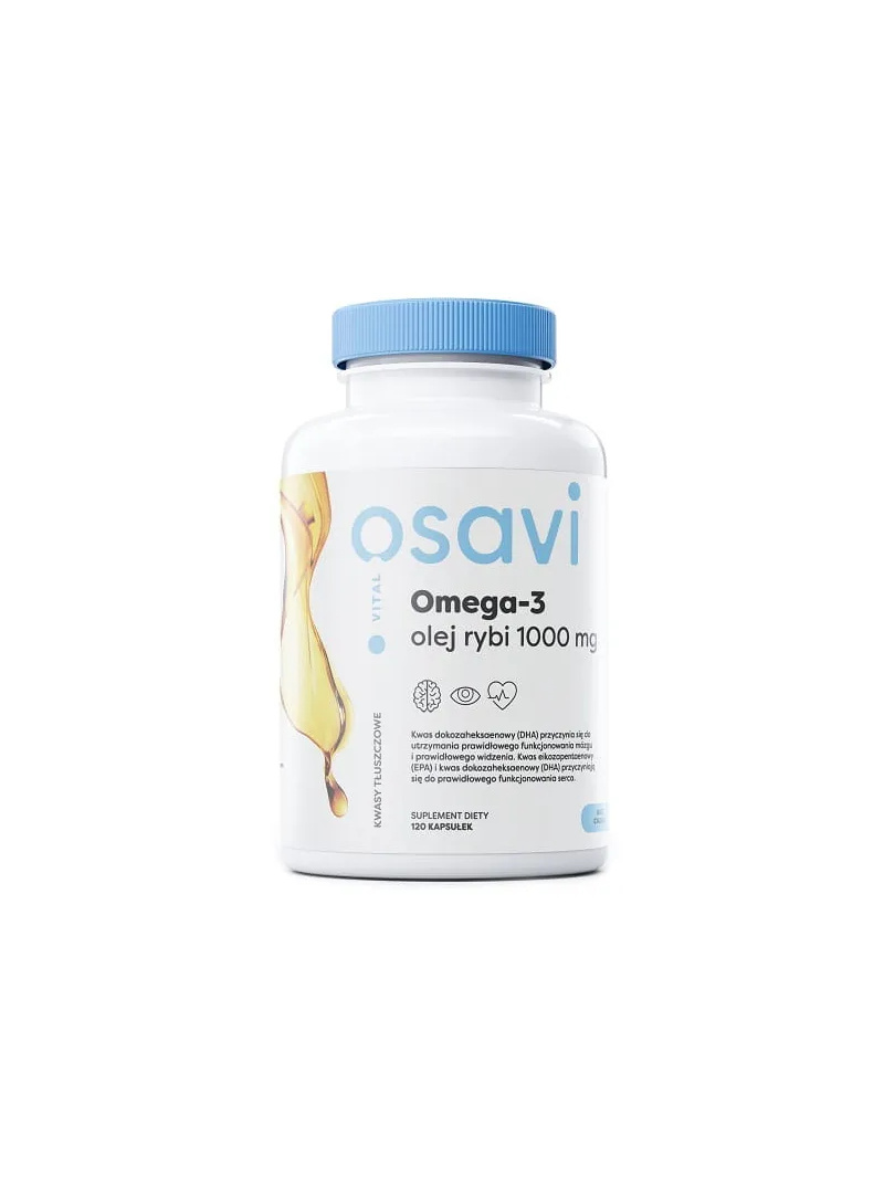 OSAVI Omega-3 Rybí olej 1000mg 120 gélových kapsúl Citrón