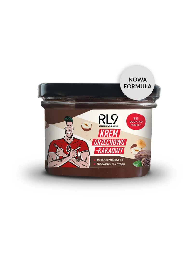 RL9 Lieskoorieškovo-kakaový krém Robert Lewandowski 220g