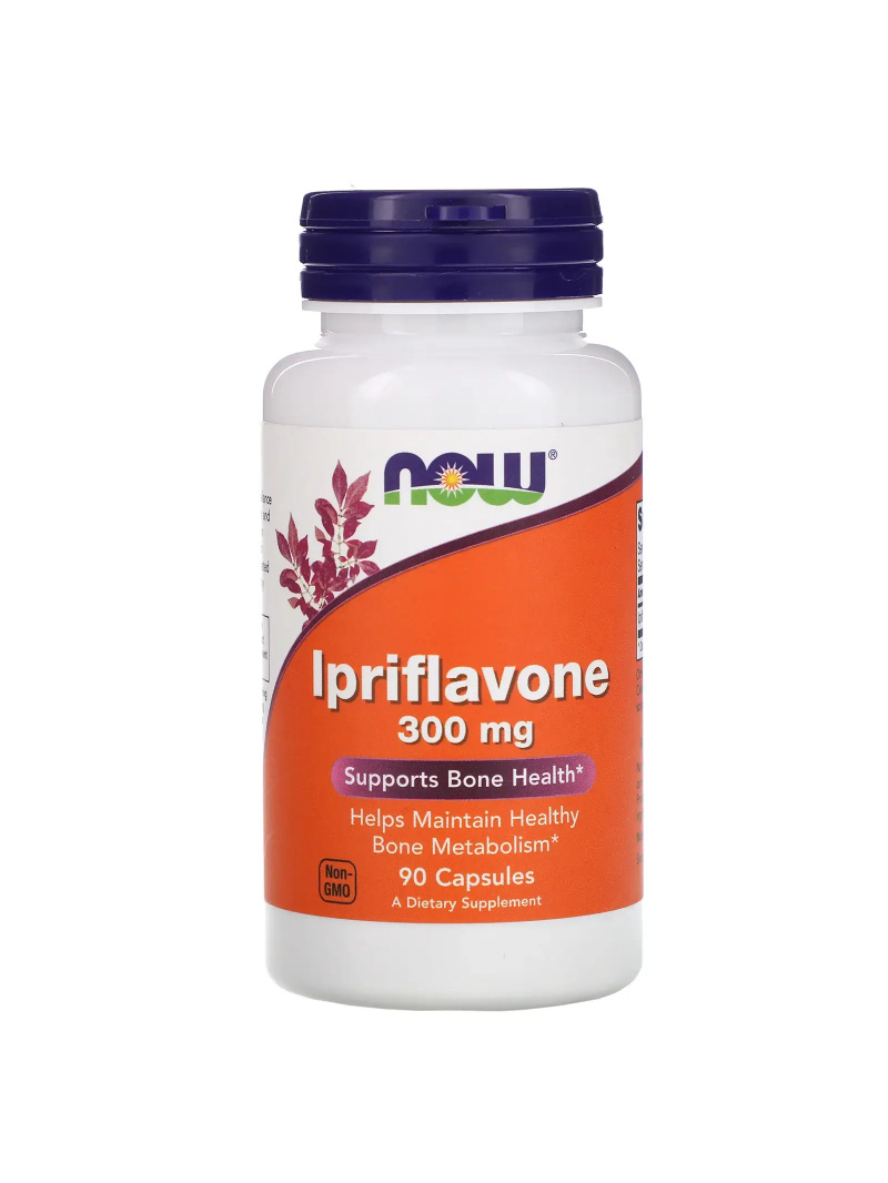 NOW FOODS Ipriflavón 300 mg (Ipriflavón, podpora zdravia kostí) 90 kapsúl
