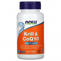NOW FOODS Krill & CoQ10 (podpora srdca) 60 mäkkých kapsúl