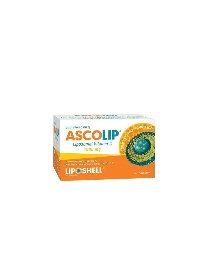 Ascolip Lipozomálny vitamín C 1000 mg 30 vrecúšok Citrón-pomaranč