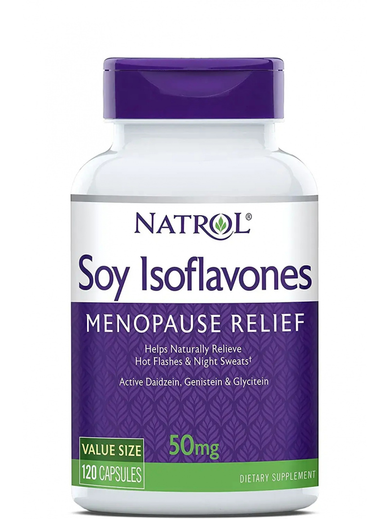NATROL sójové izoflavóny 50 mg (sójové izoflavóny, úľava pri menopauze) 120 kapsúl