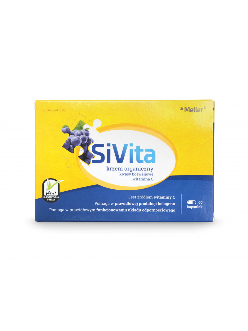 DR MELLER SiVita Organický kremík s prírodným vitamínom C 60 vegánskych kapsúl