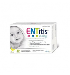 ENTITIS Baby Banánová príchuť (Podpora imunity detí a dojčiat) 30 vrecúšok