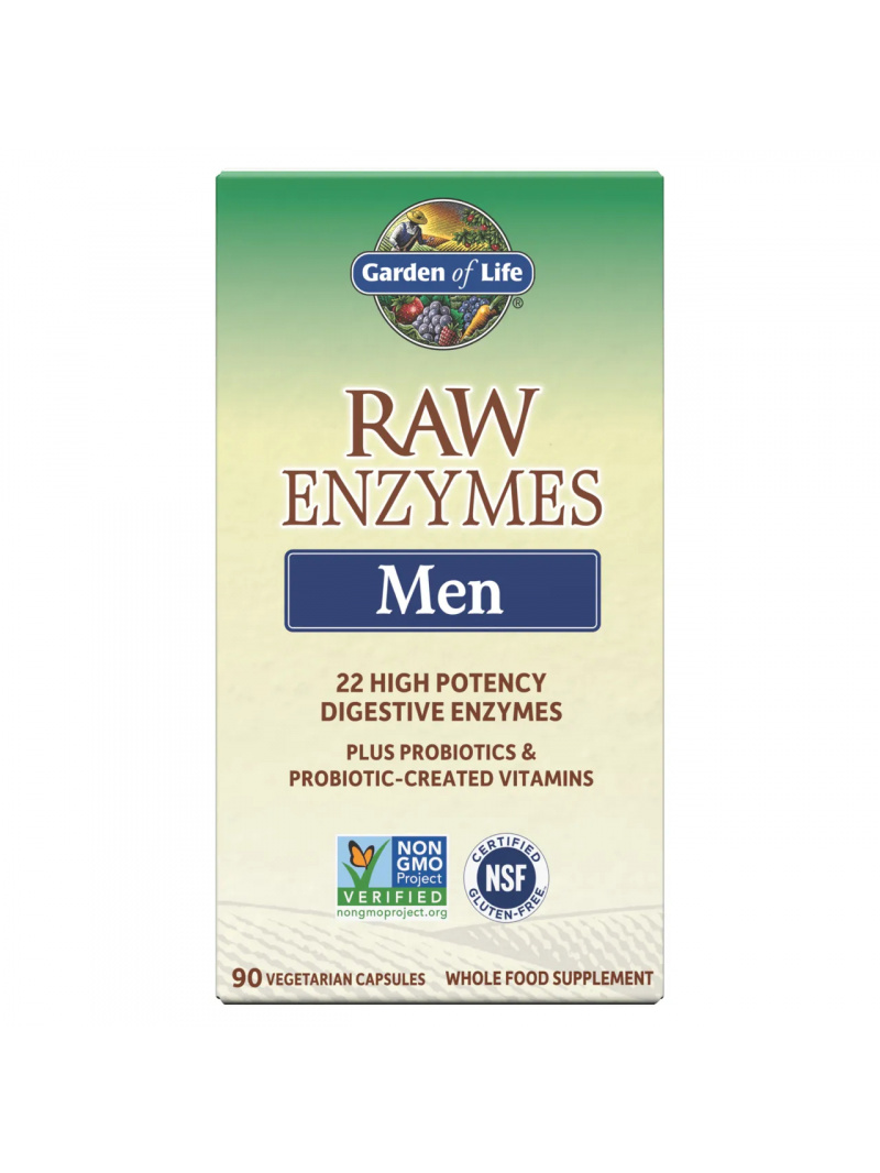 GARDEN OF LIFE Raw Enzymes Men 90 vegetariánskych kapsúl