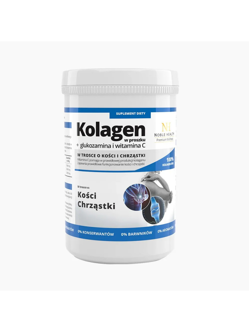 ušľachtilé zdravie Kolagénový prášok + glukosamín a vitamín C 100 g