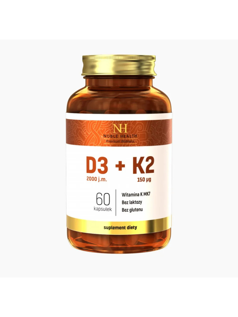 ušľachtilé ZDRAVIE Vitamín D3+K2 60 kapsúl