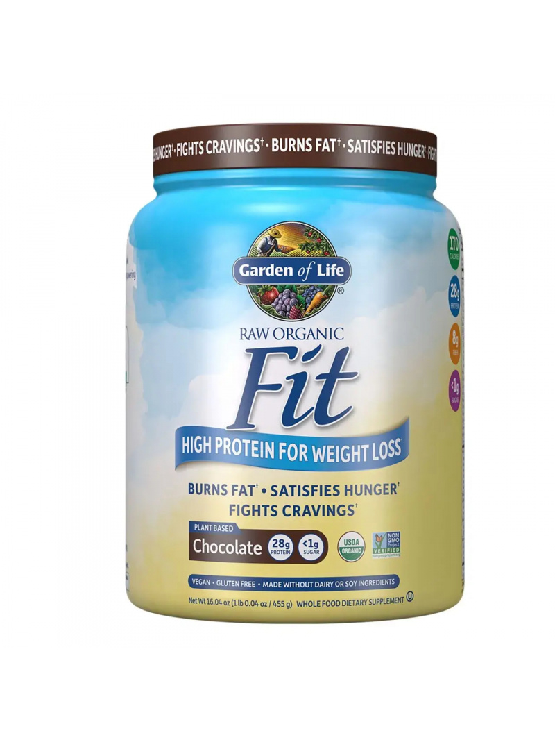 GARDEN OF LIFE RAW Organic Fit Proteín (rastlinná proteínová zmes) 455 g čokoláda