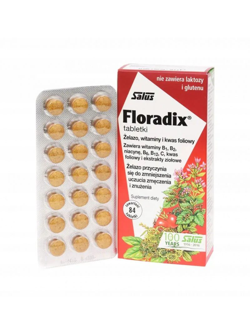 FLORADIX tablety (železo, vitamíny a kyselina listová) 84 tabliet