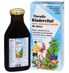 FLORADIX Kindervital (Nová ovocná receptúra pre deti) 250 ml