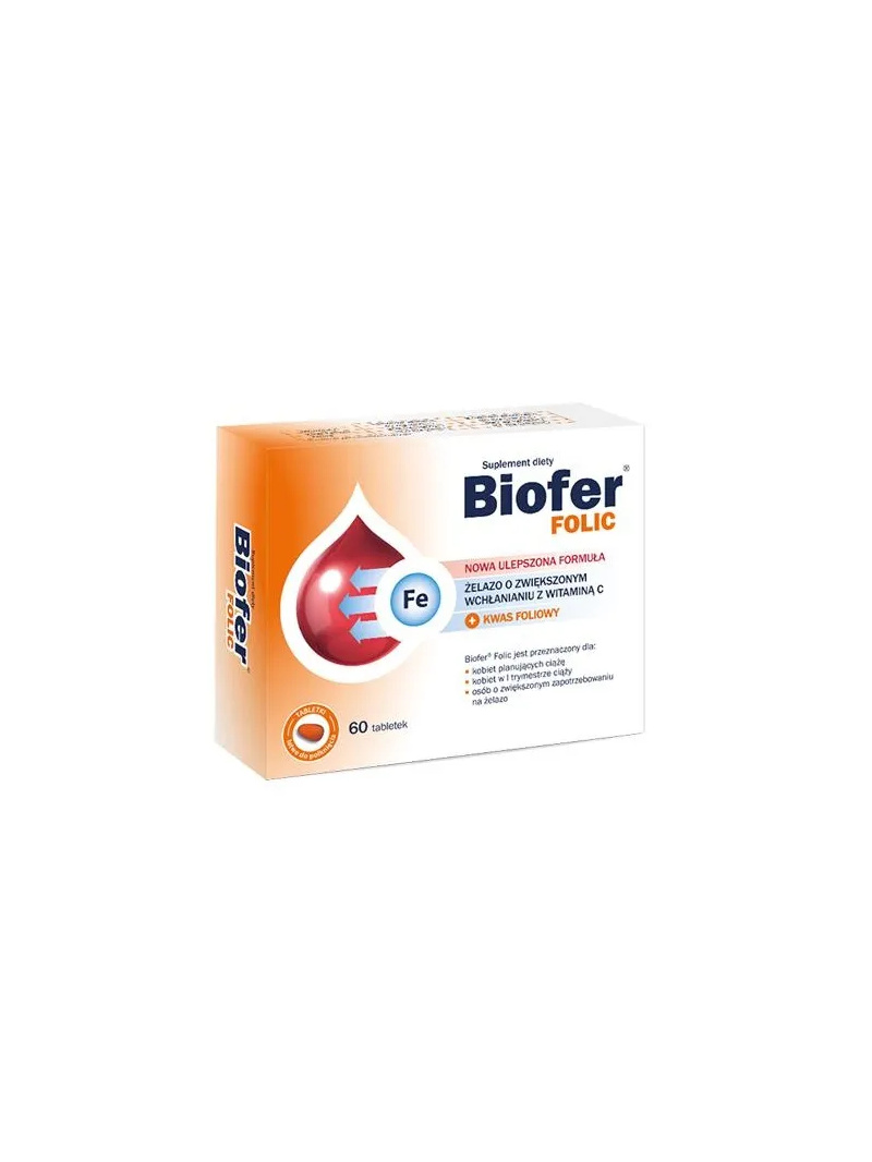BIOFER FOLIC Železo a kyselina listová 60 tabliet