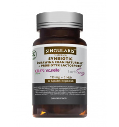 SINGULARIS Synbiotic Cranberry Cran Naturelle + Probiotické Lactospore Superior 30 veganských kapsúl