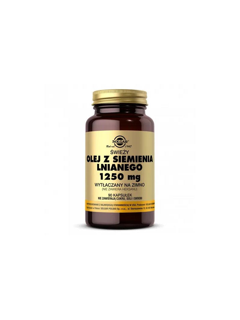 SOLGAR Ľanový olej Ľanový olej 1250 mg 90 kapsúl