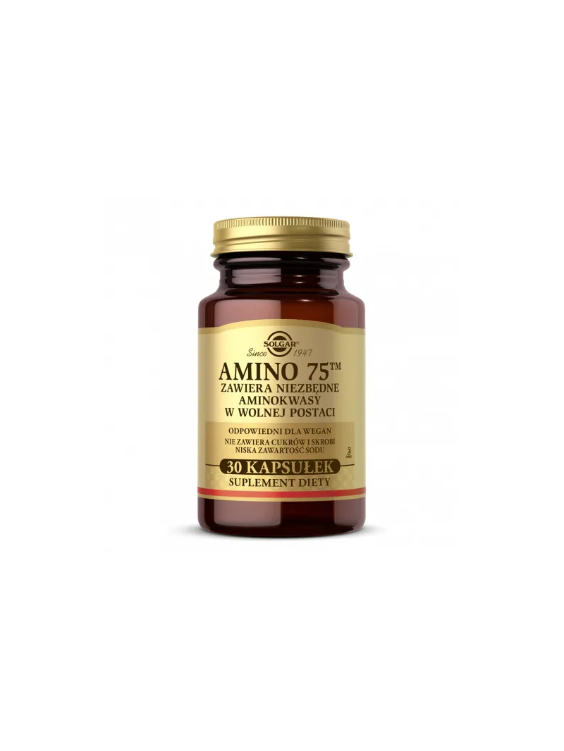 SOLGAR Amino 75 (prírodné exogénne aminokyseliny) 30 kapsúl