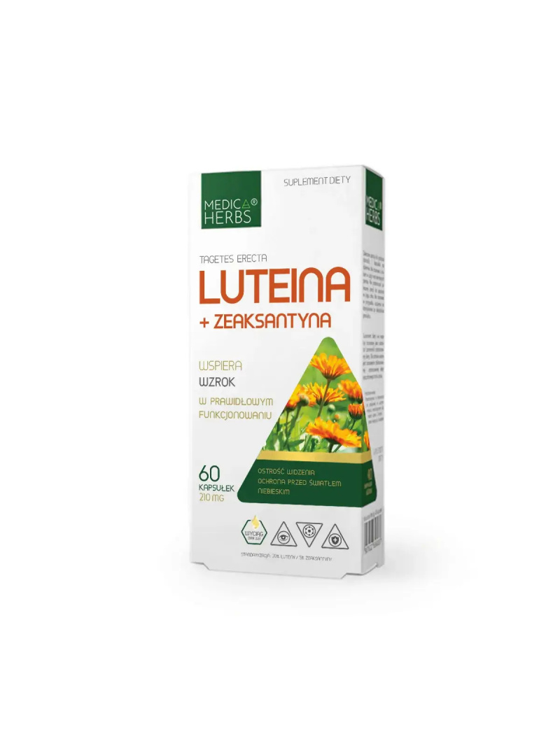 MEDICA HERBS Luteín + Zeaxantín (Vizuálna podpora, Antioxidácia) 60 kapsúl