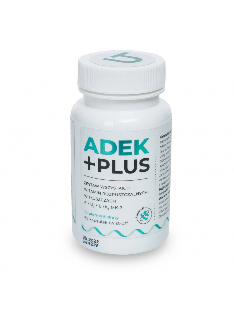 VISANTO ADEK Plus (vitamín A, D3, E, K2 MK-7) 60 Twist-Off kapsúl