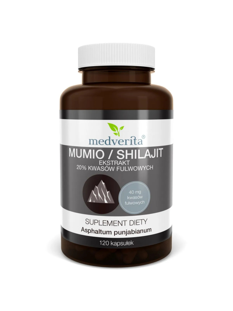MEDVERITA Mumio / Shilajit extrakt 20% fulvokyselín 120 kapsúl