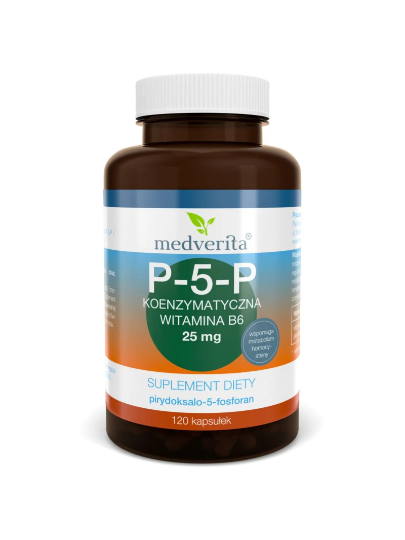 MEDVERITA P-5-P 25 mg koenzymatický vitamín B6 120 kapsúl