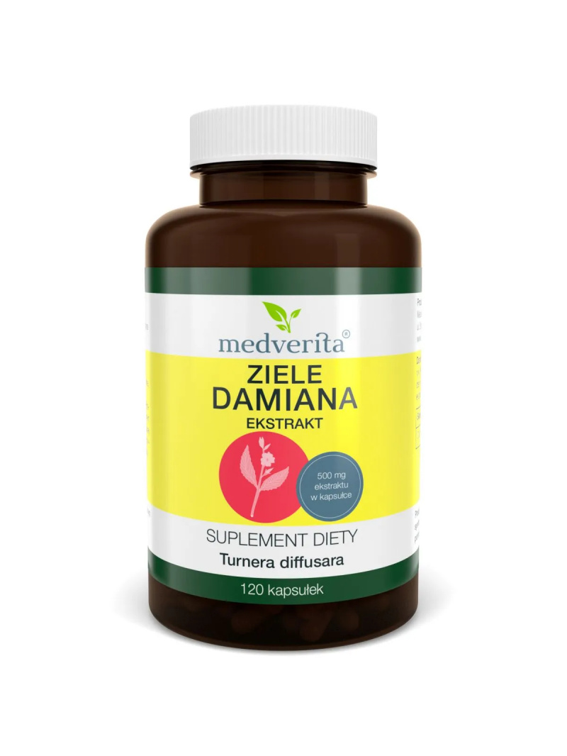 MEDVERITA Damiana Bylinný extrakt 120 kapsúl
