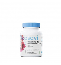 OSAVI Vitamín B5, kyselina pantoténová 200 mg (podporuje nervový systém) 90 vegánskych kapsúl