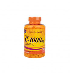 HOLLAND AND BARRETT C-1000 žuvací vitamín C so šípkami 250 tabliet