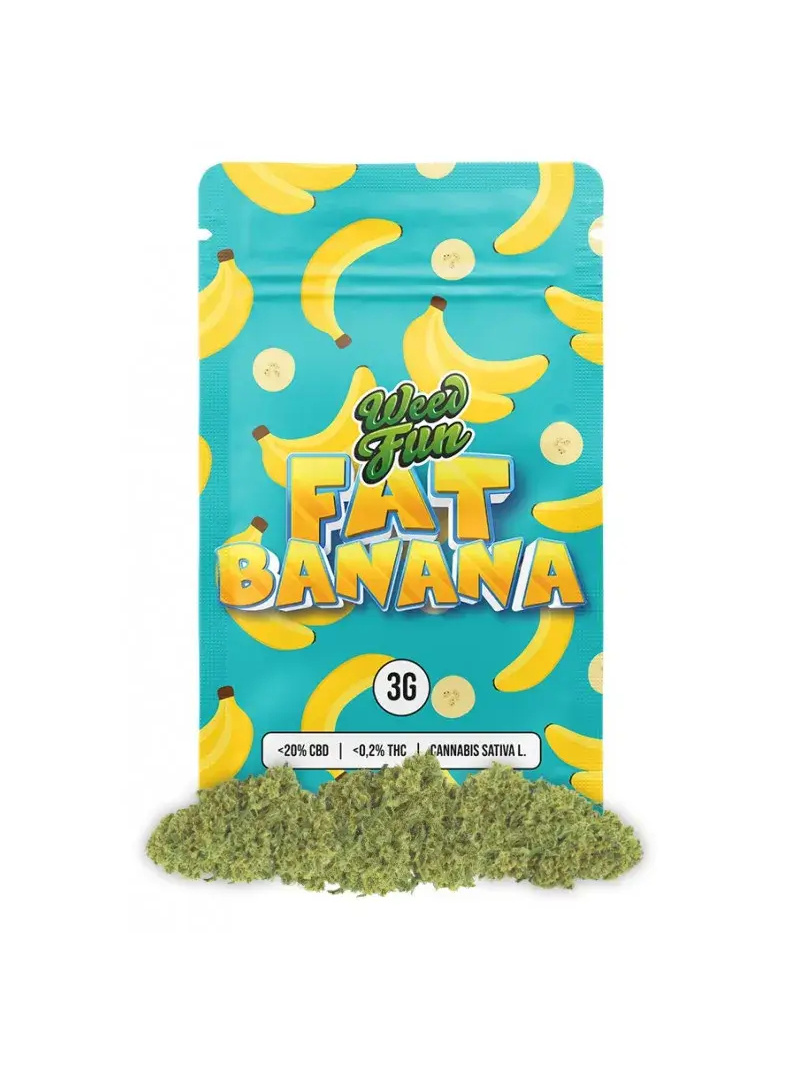 WEEDFUN Fat Banana - Sušený CBG 20% (sušené konope) 3g