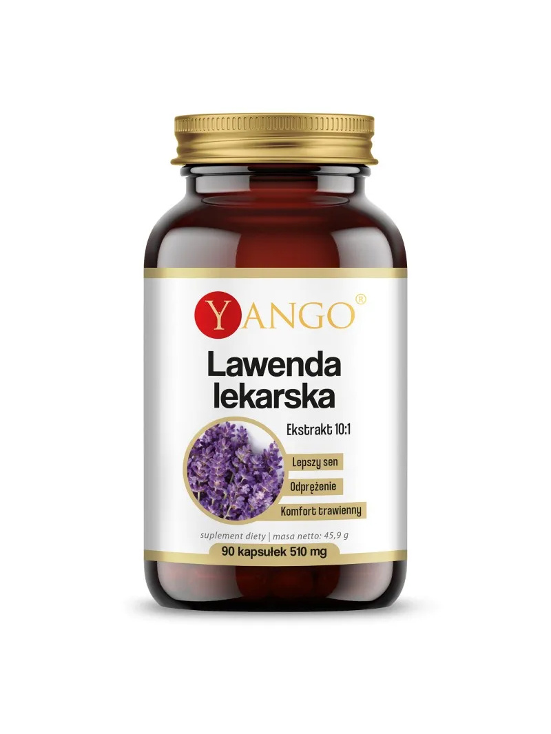YANGO Levanduľa (podporuje nervový systém a trávenie) 90 vegetariánskych kapsúl