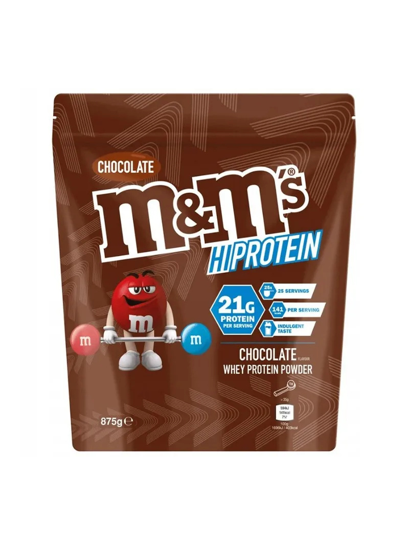 M&M&#39;s HiProtein Powder (proteínový doplnok) 875 g čokolády