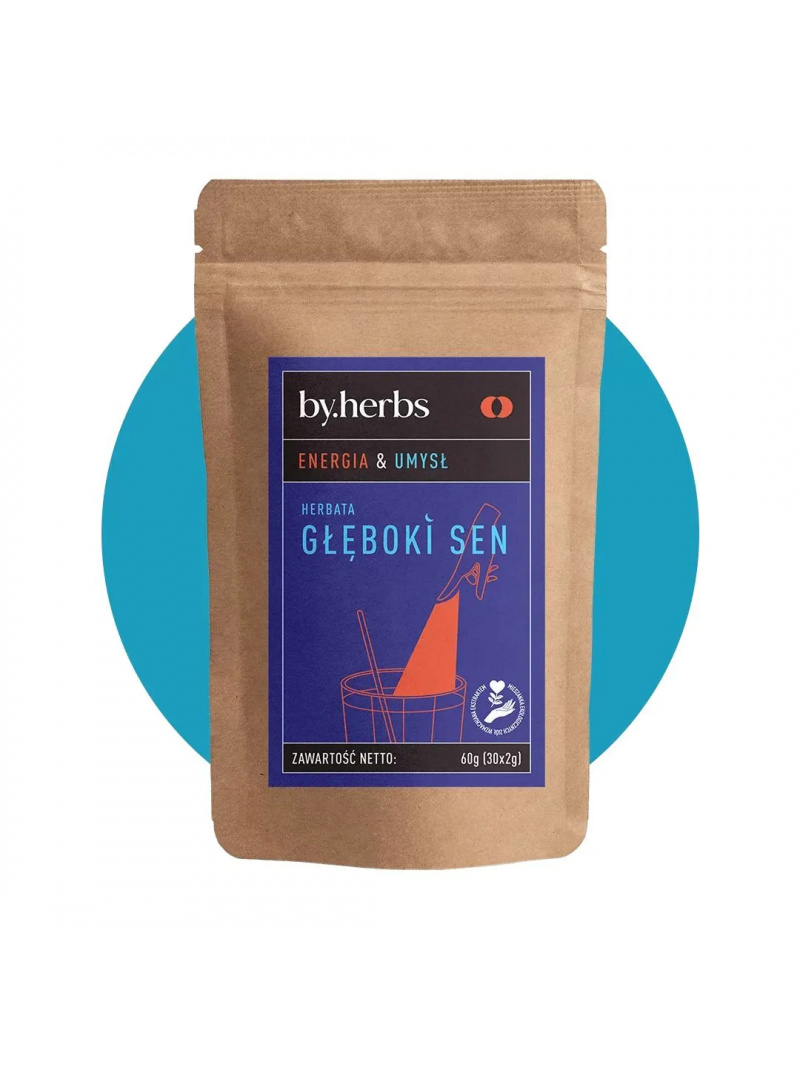 by.herbs DEEP SLEEP (Čaj s výťažkami, Pre unavených a vystresovaných) 30 vrecúšok