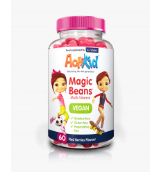 ActiKid Magic Beans Multi-Vitamin Vegan (Vegan multivitamín pre deti) 60 Gummies Červené bobule