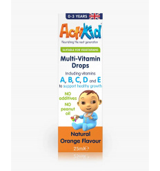 ActiKid Multi-Vitamin Drops (Multivitamín pre deti v kvapkách) 25ml Pomaranč