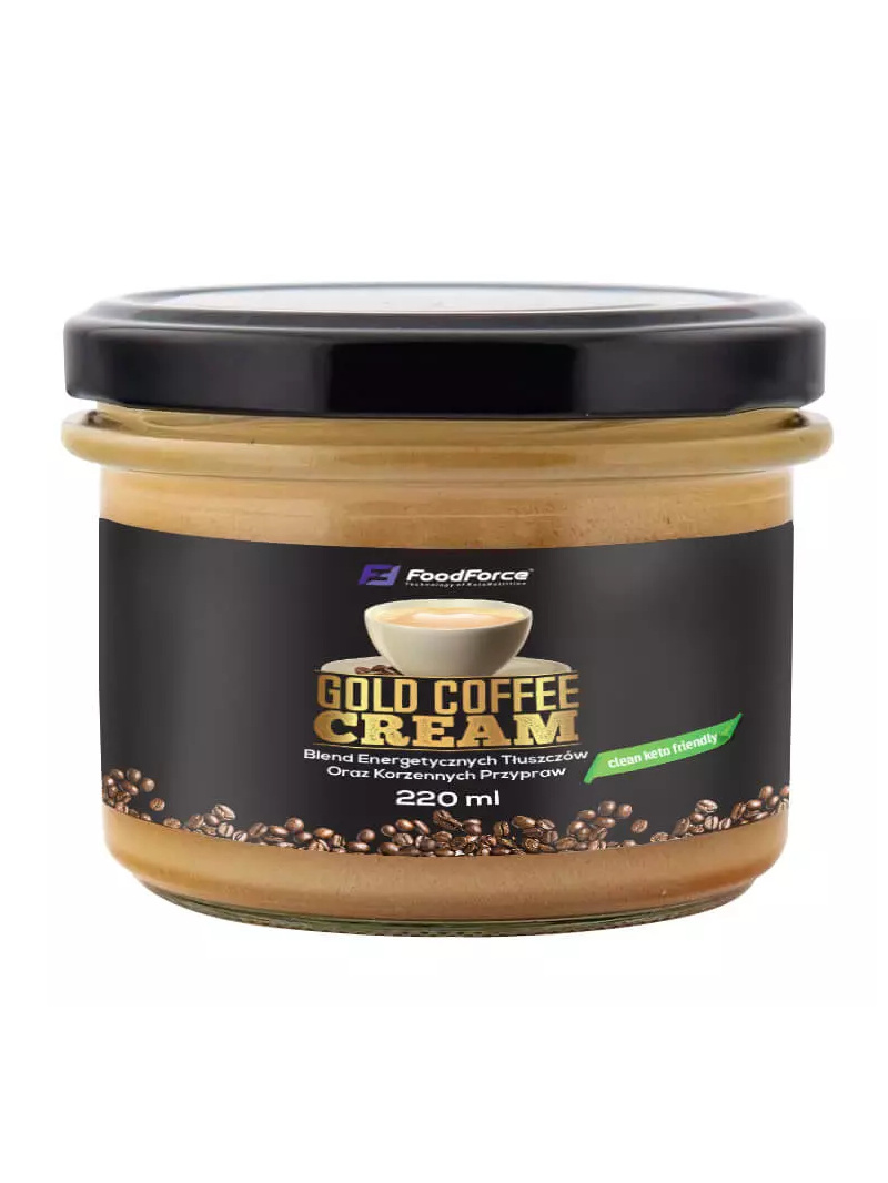 FOOD FORCE Zlatý kávový krém (zmes energetických tukov) 220 ml
