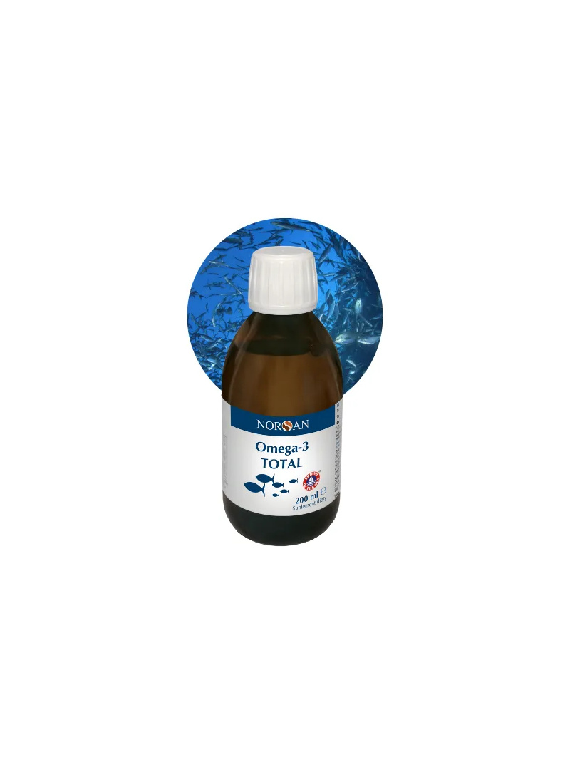 NORSAN Omega-3 Total (Práca srdca, mozgu a očí) 200ml Natural