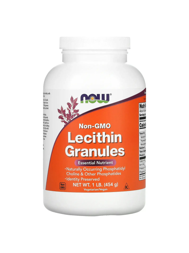 NOW FOODS Lecitínové granule Non-GMO (sójový lecitín v granulách bez GMO) 454g