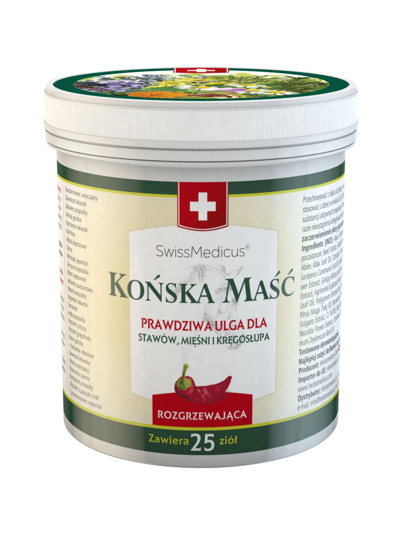 SWISS MEDICUS Konská hrejivá masť 500ml