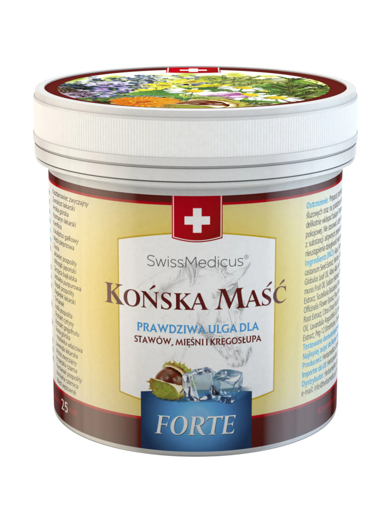 SWISS MEDICUS Forte konská chladivá masť 500ml