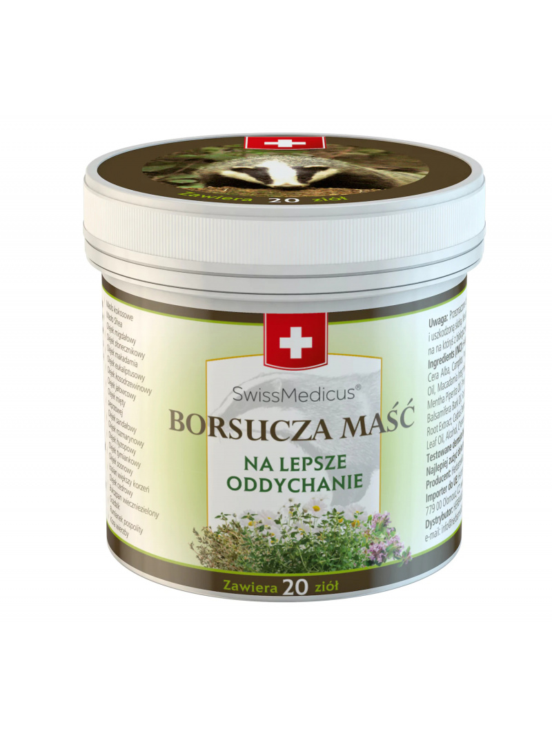 SWISS MEDICUS Jazvečia masť (Pre lepšie dýchanie) 125ml