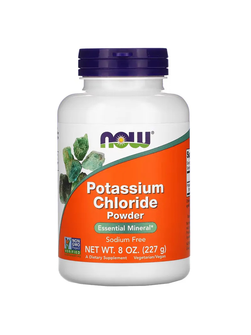 NOW FOODS Chlorid draselný prášok 227g