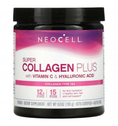 Doctor"s Best3 Super Collagen Plus s vitamínom C a kyselinou hyalurónovou 195 g
