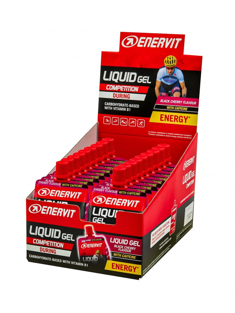 ENERVIT Sport Tekutý gél Competition (sacharidy) 18 x 60ml Čerešňa