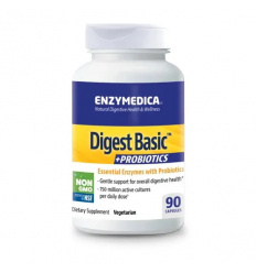 ENZYMEDICA Digest Basic + Probiotiká (tráviace enzýmy s probiotikami) 90 kapsúl